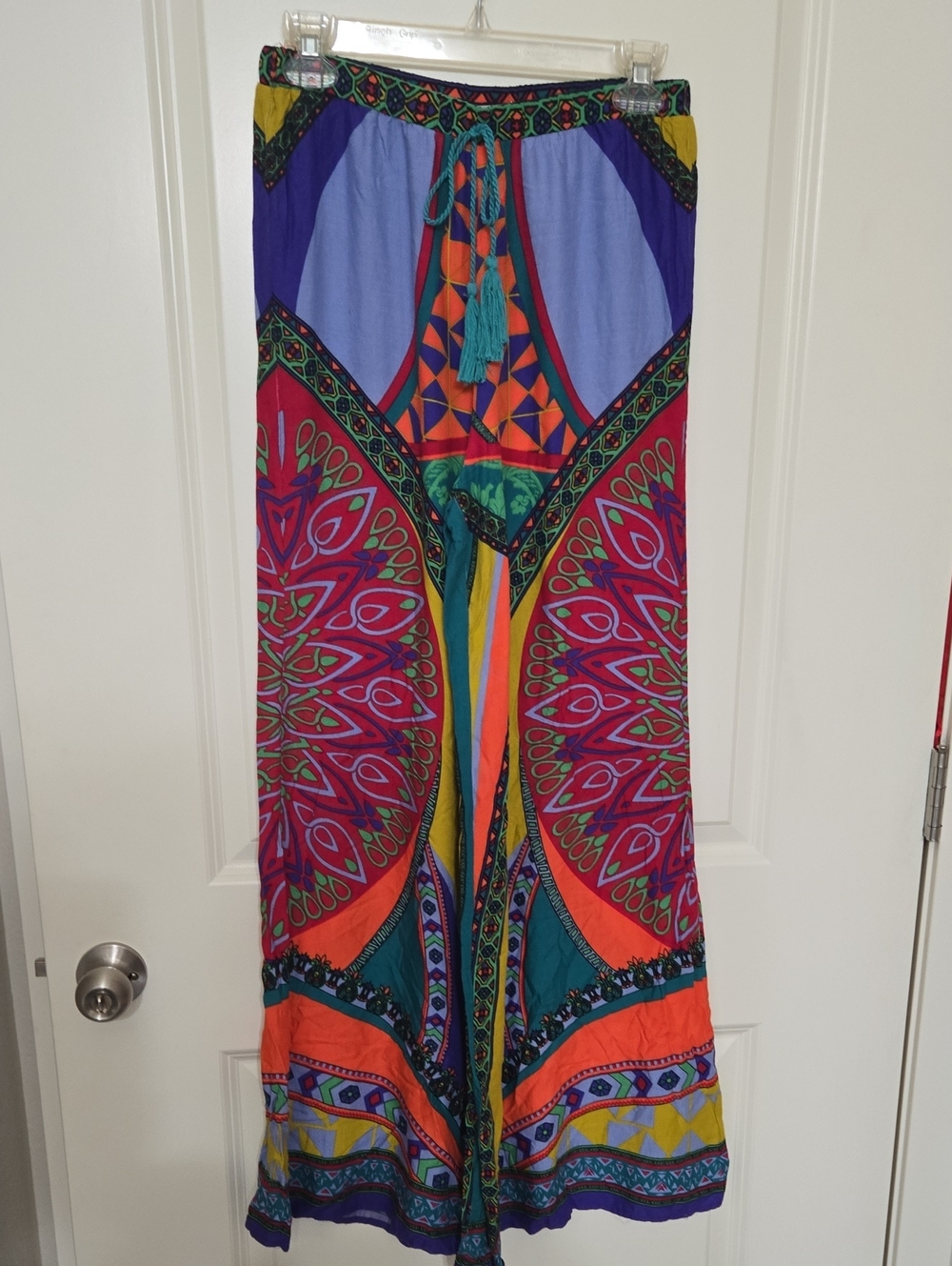 Flying Tomato Bright Multicolor Boho Print Pants